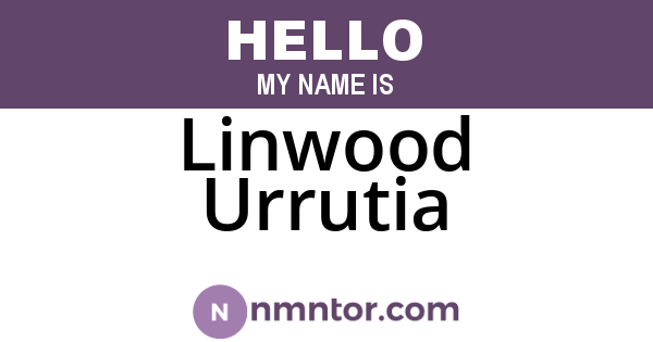 Linwood Urrutia