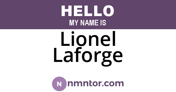 Lionel Laforge