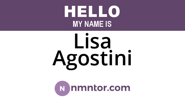 Lisa Agostini