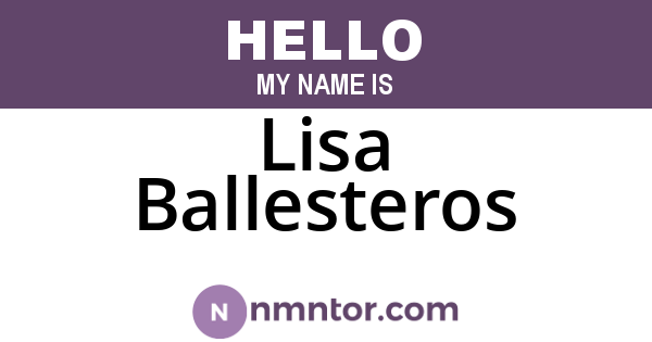 Lisa Ballesteros