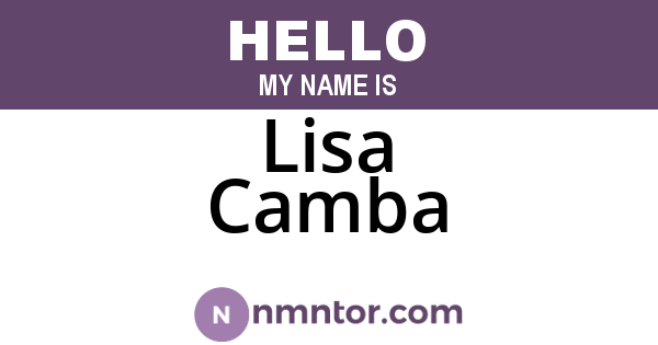 Lisa Camba