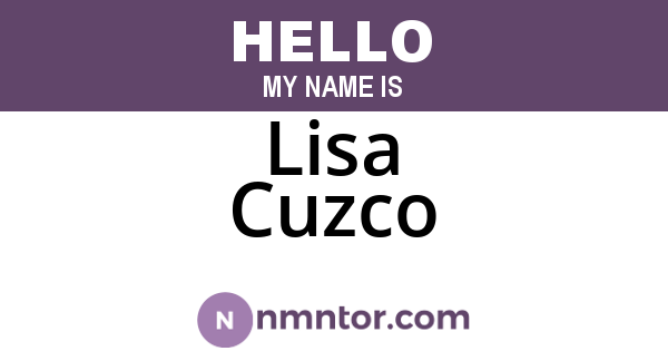 Lisa Cuzco