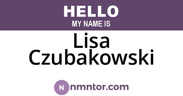 Lisa Czubakowski