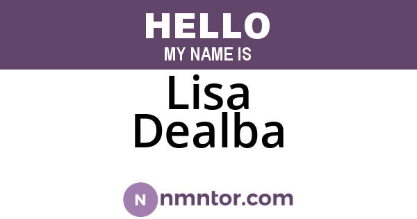 Lisa Dealba