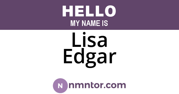 Lisa Edgar