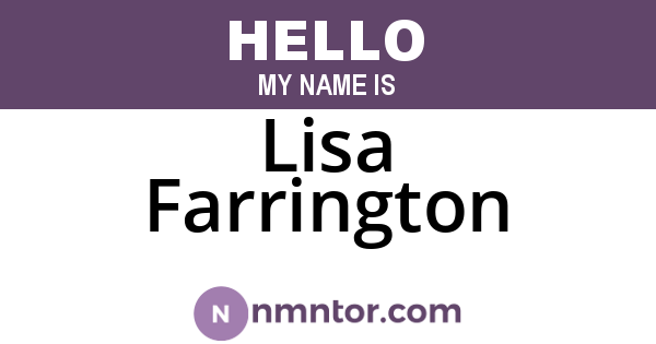 Lisa Farrington