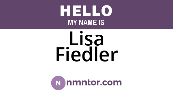 Lisa Fiedler