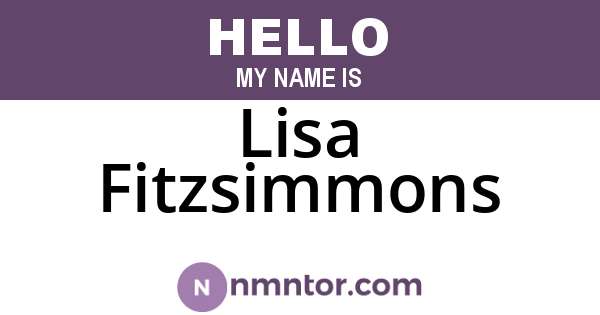 Lisa Fitzsimmons