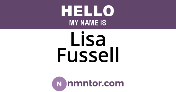 Lisa Fussell
