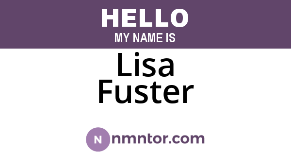 Lisa Fuster