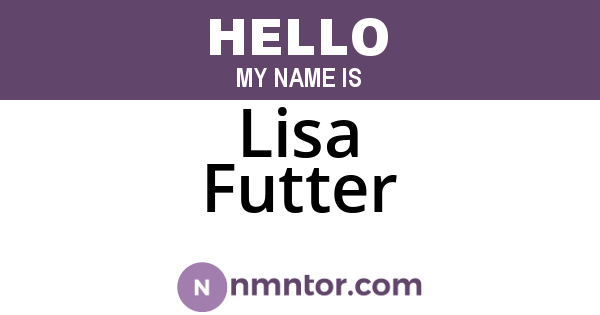 Lisa Futter