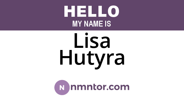 Lisa Hutyra