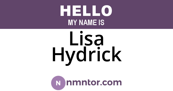 Lisa Hydrick