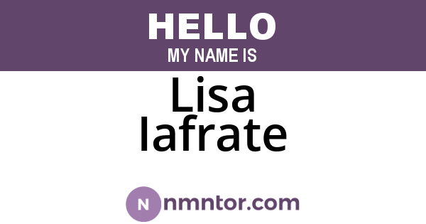 Lisa Iafrate