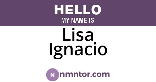 Lisa Ignacio