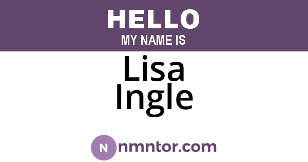 Lisa Ingle
