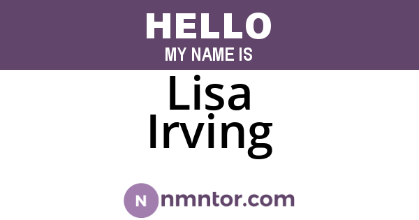 Lisa Irving
