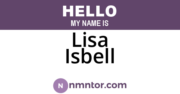 Lisa Isbell