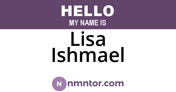Lisa Ishmael