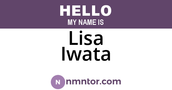 Lisa Iwata