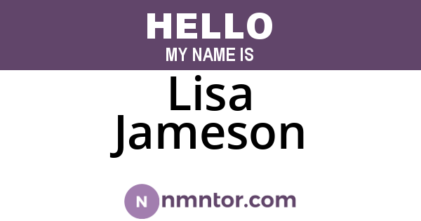 Lisa Jameson