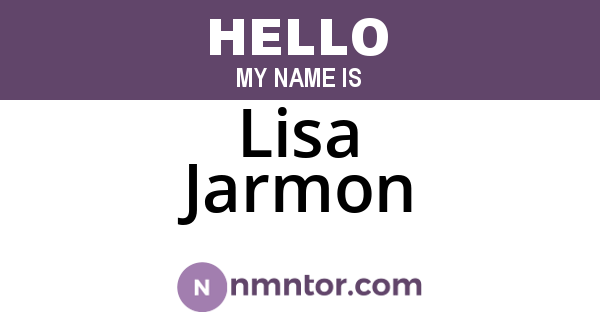 Lisa Jarmon