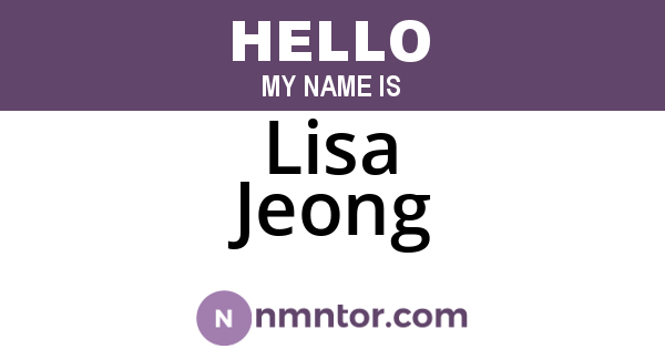 Lisa Jeong