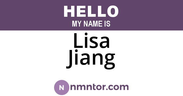 Lisa Jiang