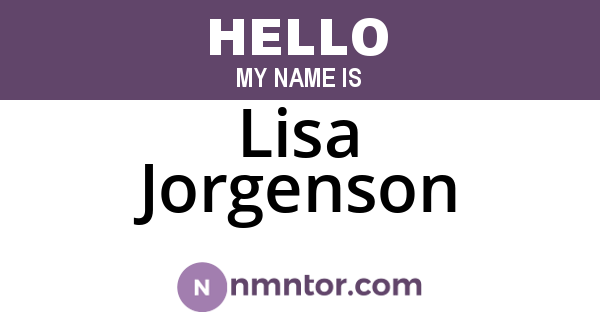 Lisa Jorgenson