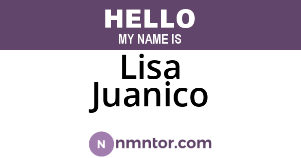 Lisa Juanico