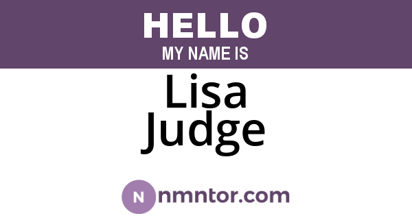 Lisa Judge