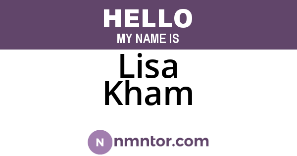 Lisa Kham