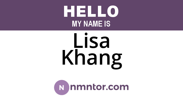 Lisa Khang
