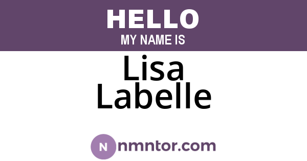 Lisa Labelle
