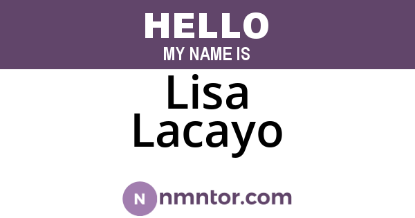 Lisa Lacayo