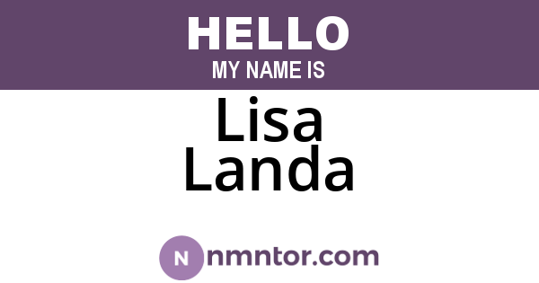 Lisa Landa
