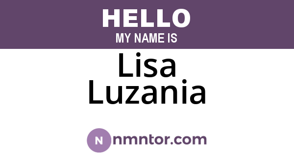 Lisa Luzania