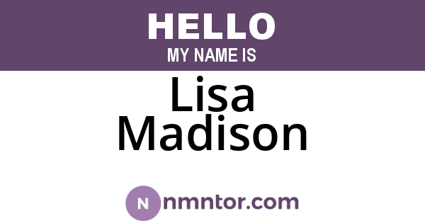 Lisa Madison