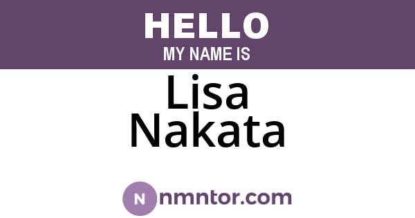 Lisa Nakata