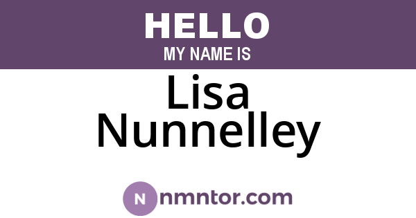 Lisa Nunnelley