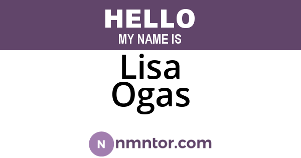 Lisa Ogas