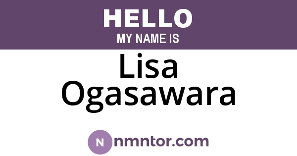 Lisa Ogasawara