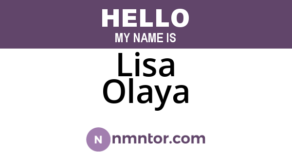 Lisa Olaya