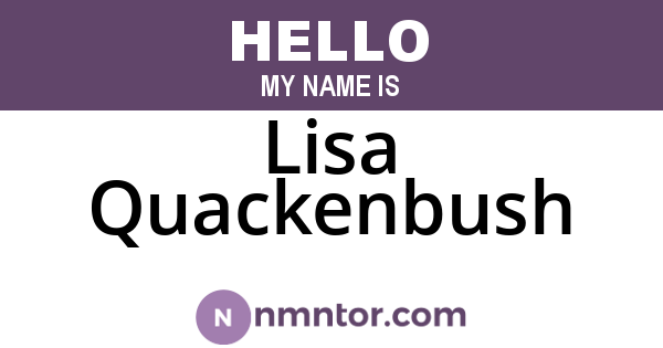 Lisa Quackenbush