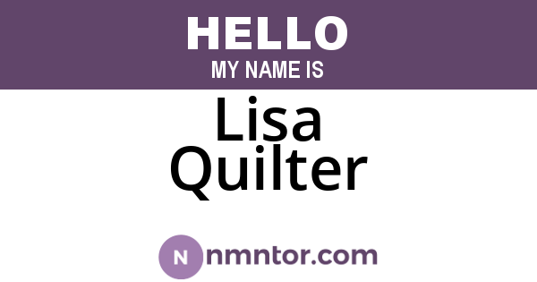 Lisa Quilter
