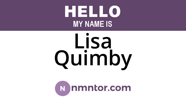 Lisa Quimby