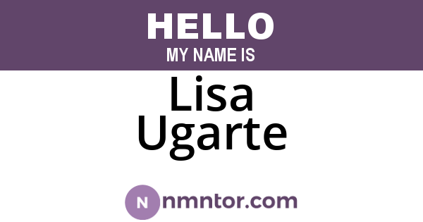 Lisa Ugarte
