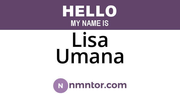 Lisa Umana