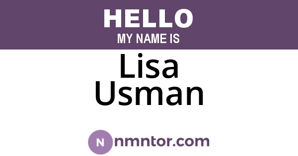 Lisa Usman
