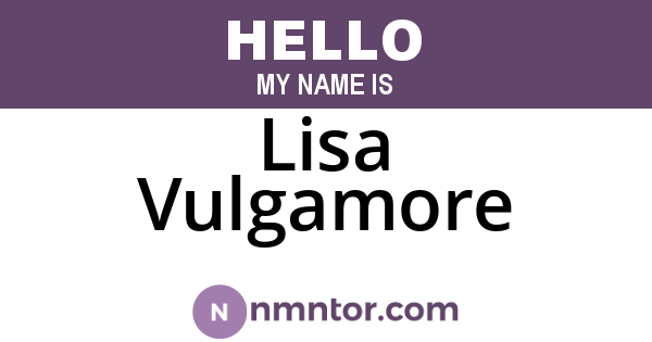 Lisa Vulgamore